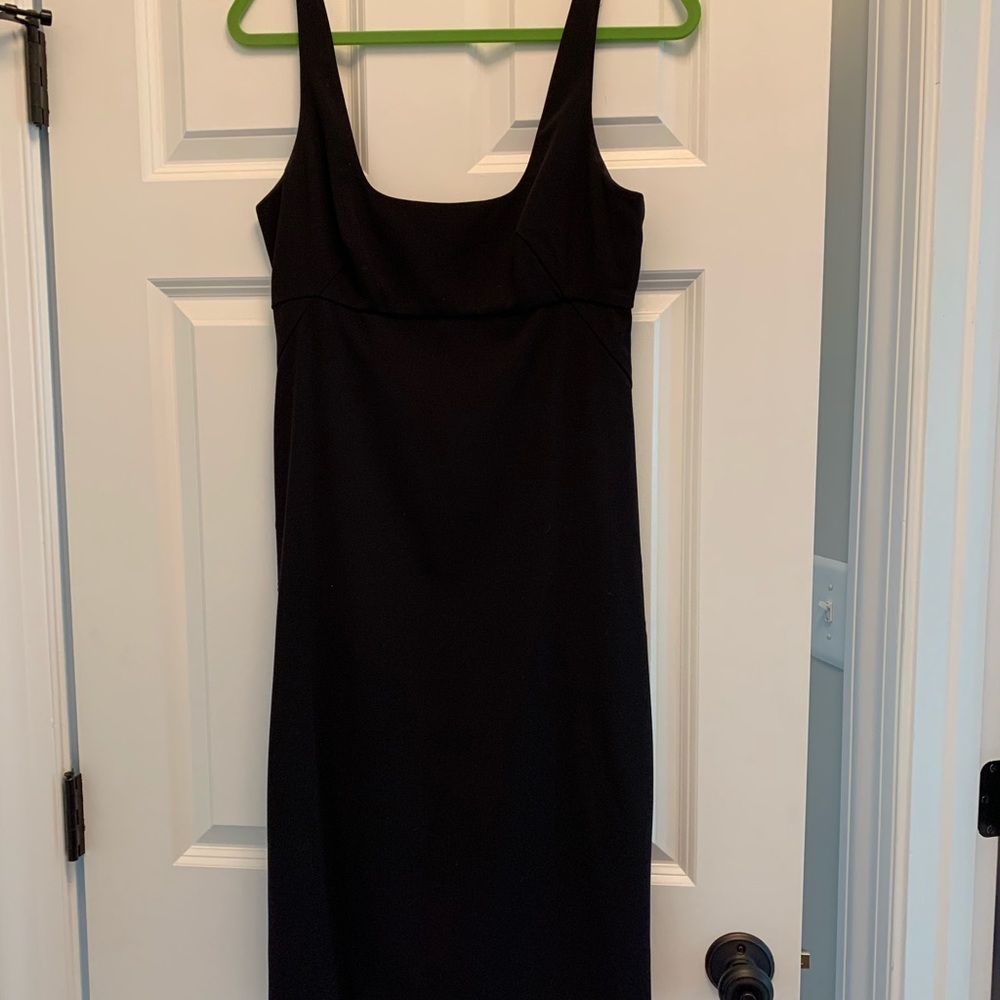 BCBGMaxAzria black fitted cocktail dress, sz 8